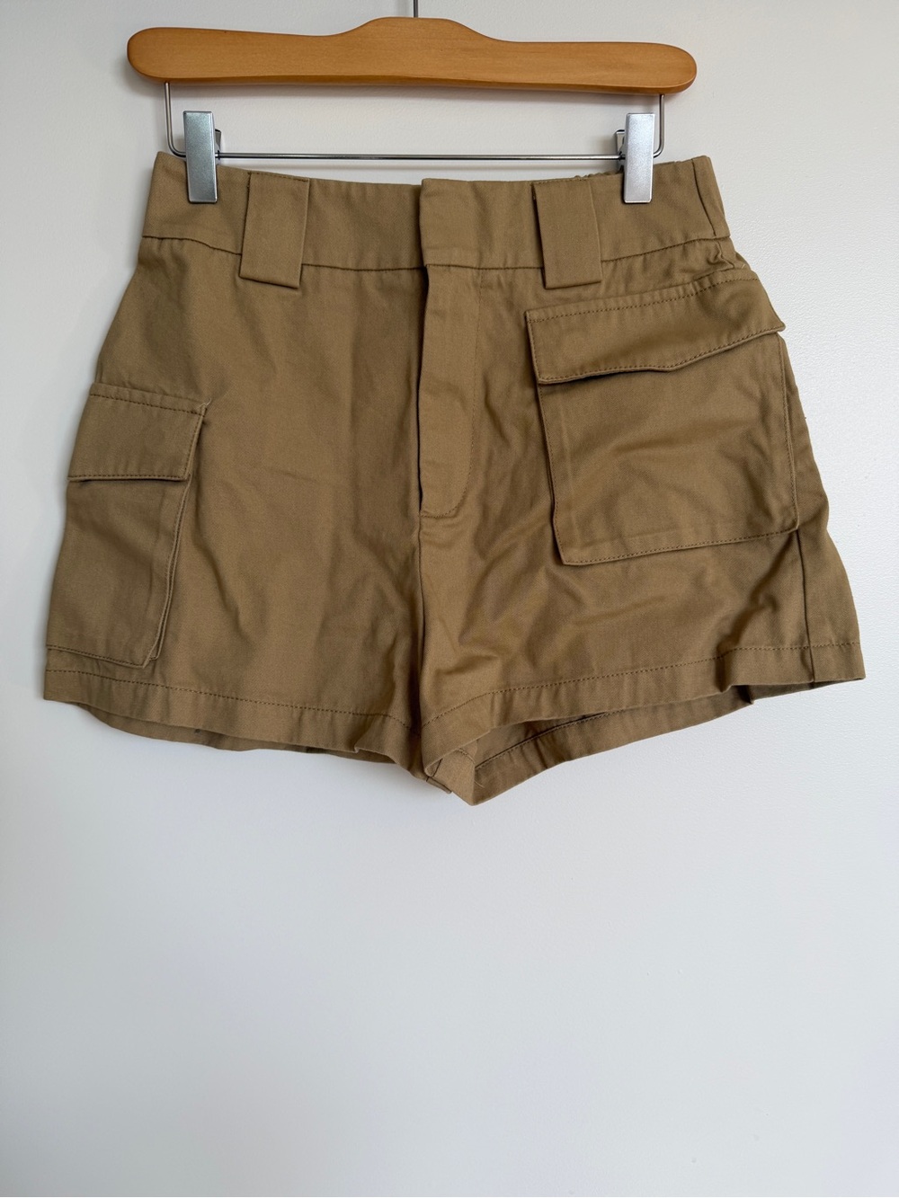 TNA High-Rise Shorts in Tan